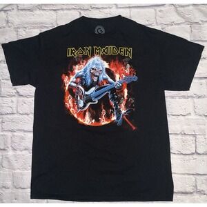 Vintage‎ Iron Maiden Tshirt Large 2007 Eddie Grunge Band Tour Rock Goth